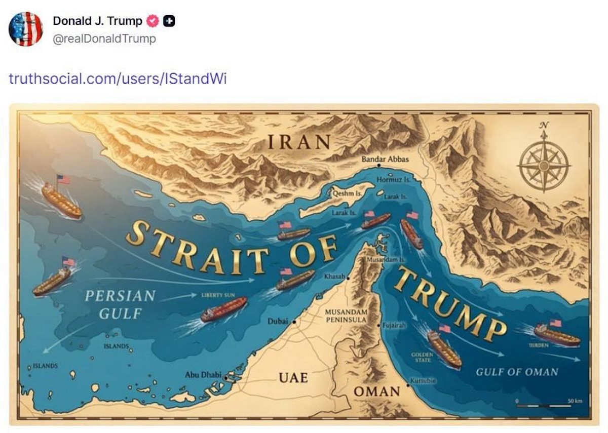 Escalating Trump posts map labeling Hormuz Strait 'US territory' - Asia Times